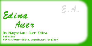 edina auer business card